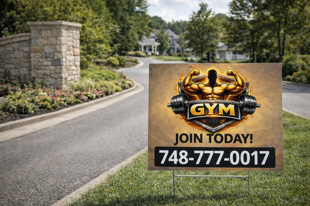 Gym, Personal Trainer & Fitness Center Yard Signs