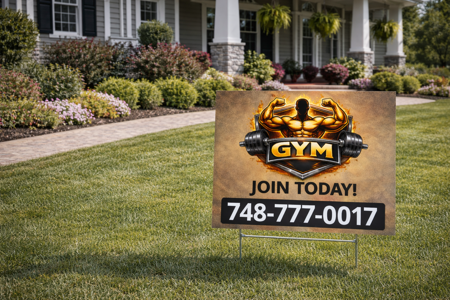 Gym, Personal Trainer & Fitness Center Yard Signs