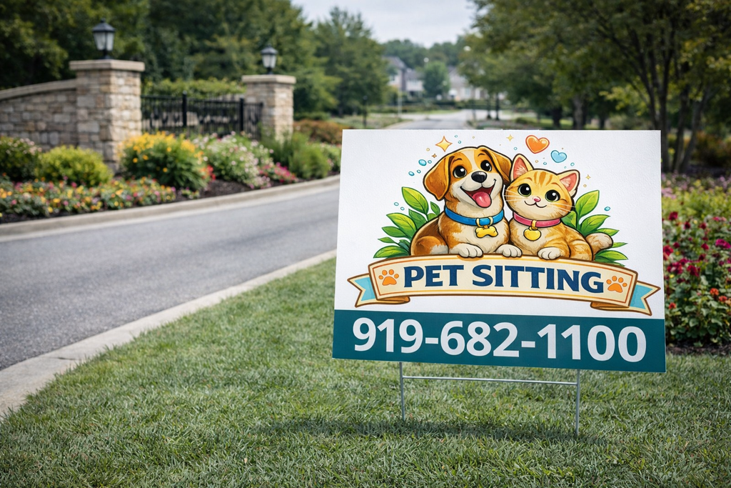 Pet Sitting Service Yard Signs | Professional Dog Walking