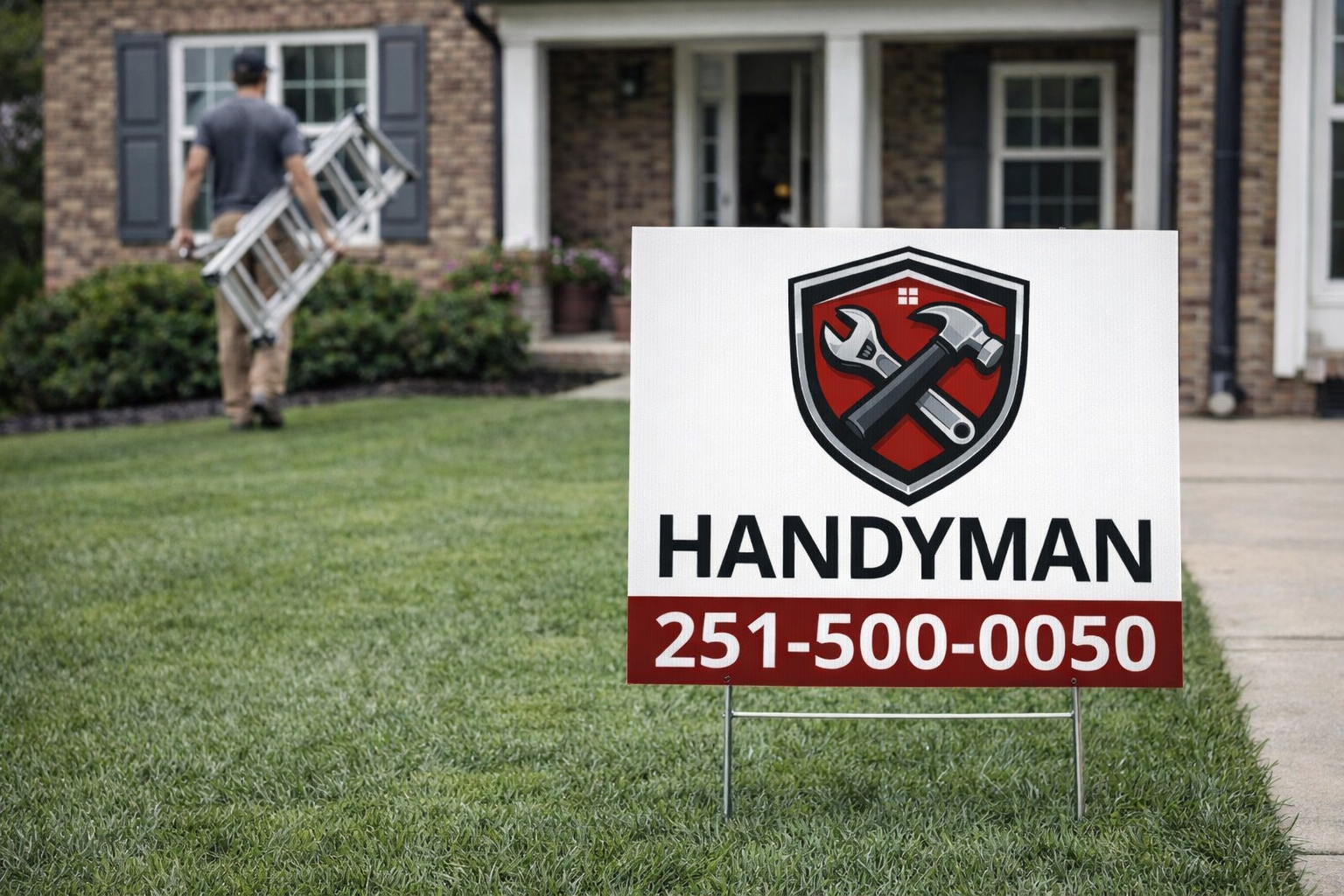 Handyman Service Yard Signs | Multi-Trade Repair & Maintenance Signage