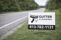 Gutter Cleaning & Maintenance Yard Signs | Custom Designs Accepted