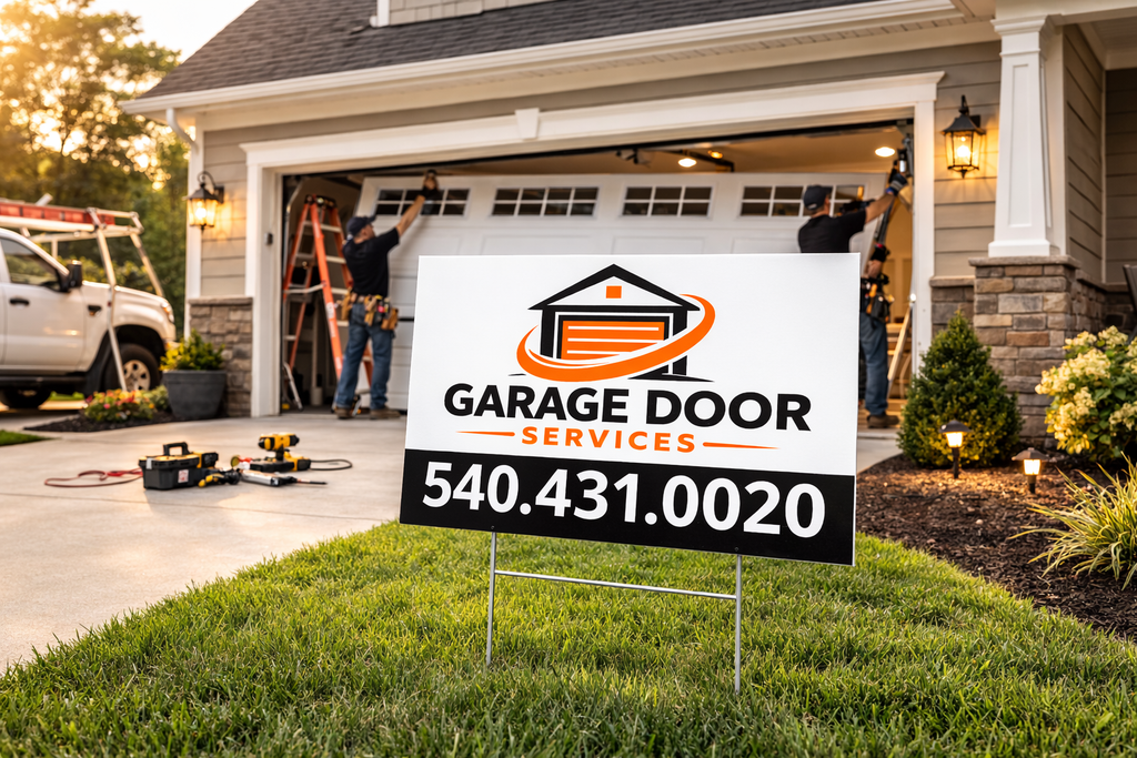 Garage Door Installation & Repair Yard Signs