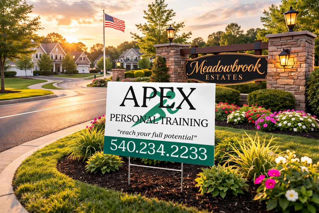 Personal Trainer Yard Signs | Professional Fitness & Strength Coaching