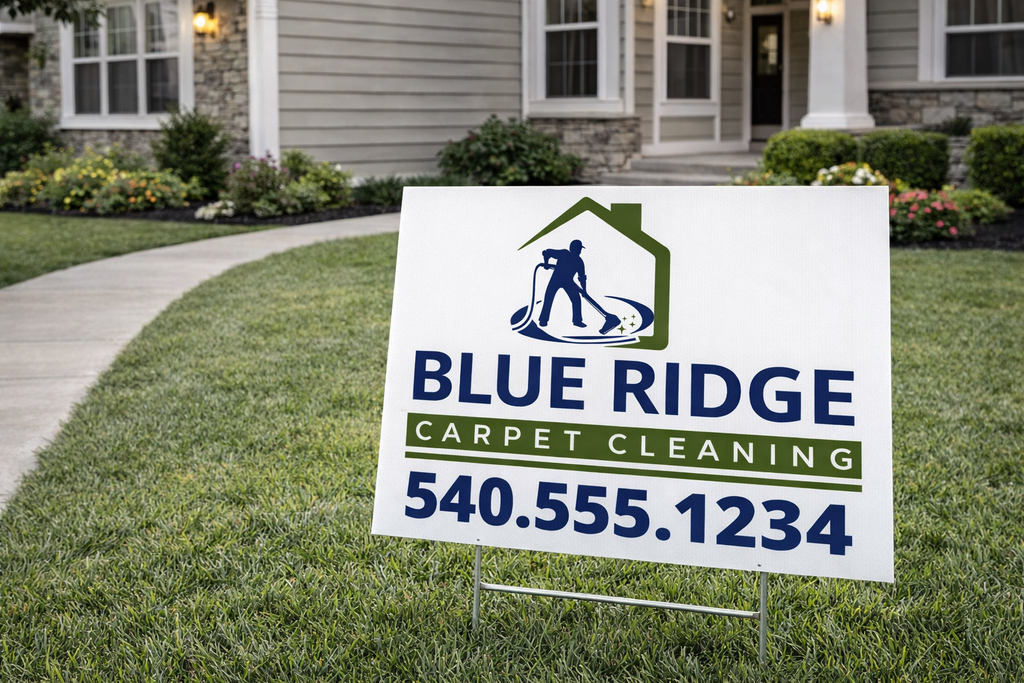 Carpet Steam Cleaning Business Yard Signs