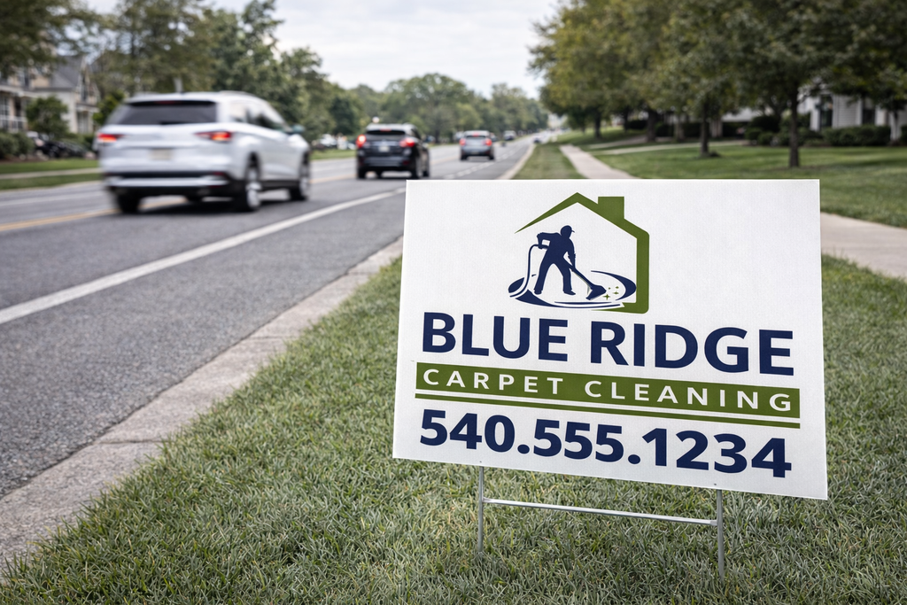 Carpet Steam Cleaning Business Yard Signs