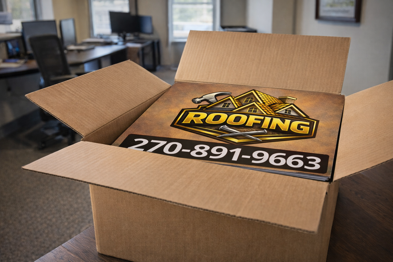 Roofing Contractor Yard Signs | Roof Repair