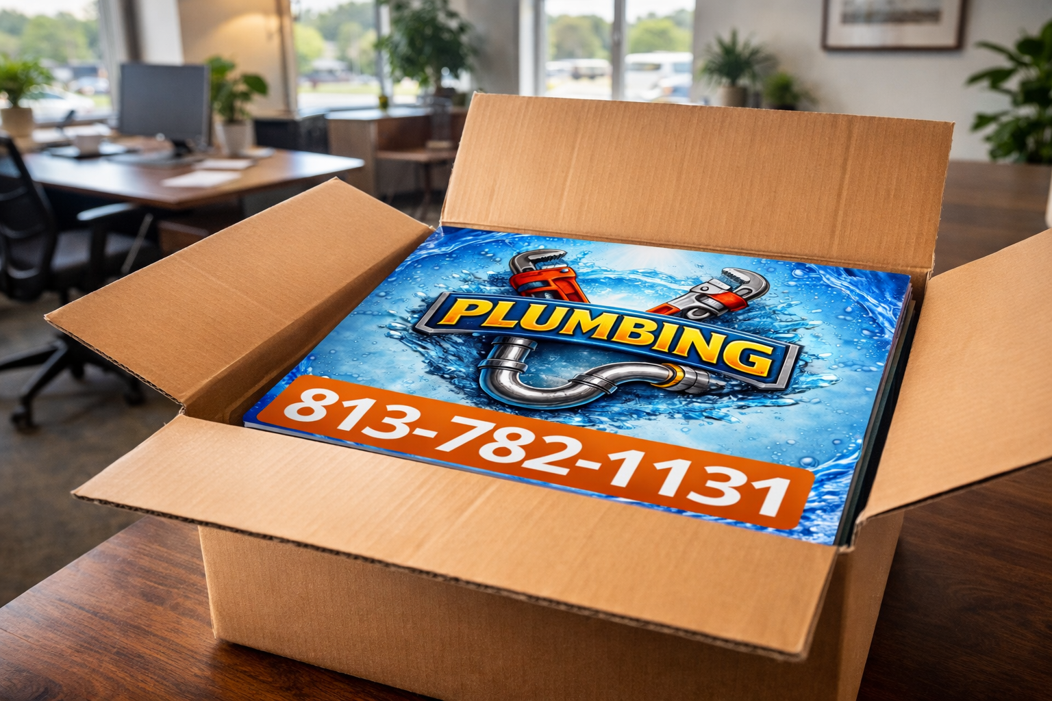 Plumbing Contractor Business Yard Signs