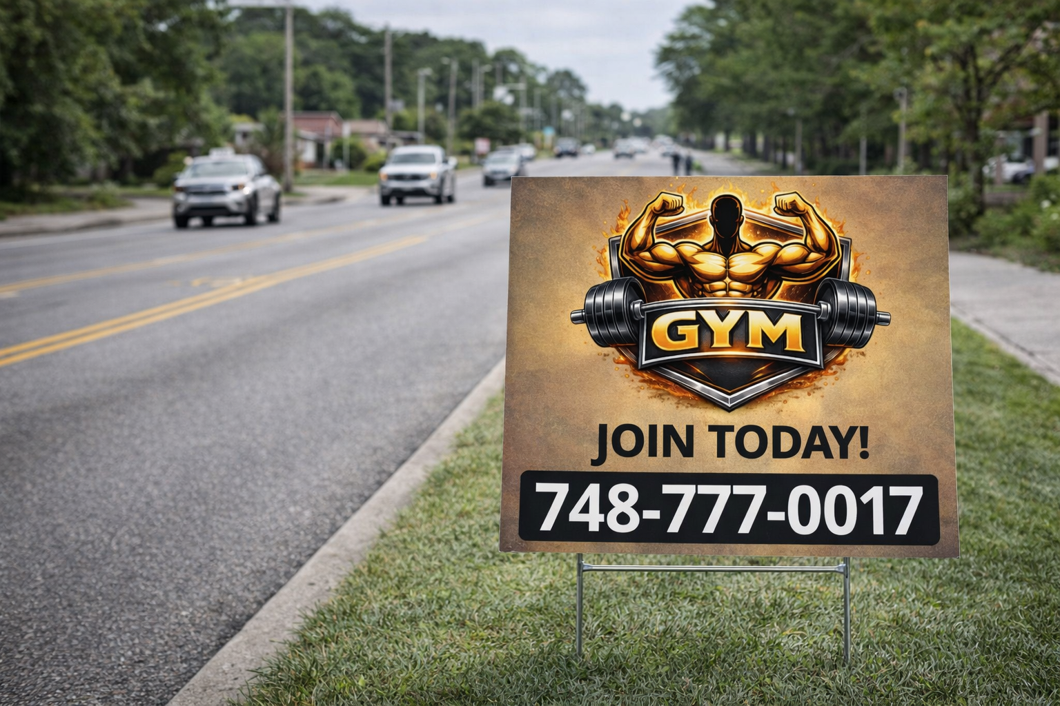 Gym, Personal Trainer & Fitness Center Yard Signs