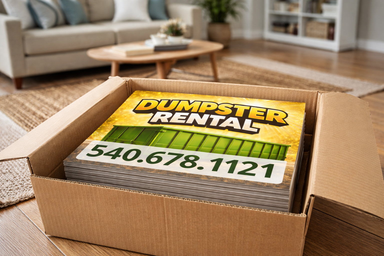 Dumpster Rental and Junk Removal Yard Signs