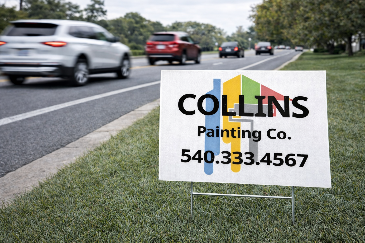 Painting Contractor Business Yard Signs | High-Visibility & Custom Designs