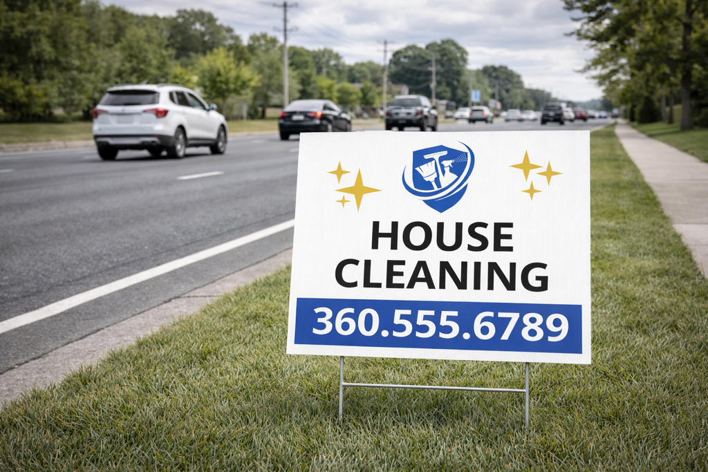 House Cleaning Maid Service Business Yard Signs