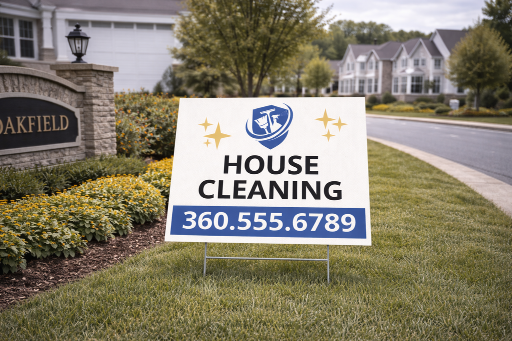 House Cleaning Maid Service Business Yard Signs