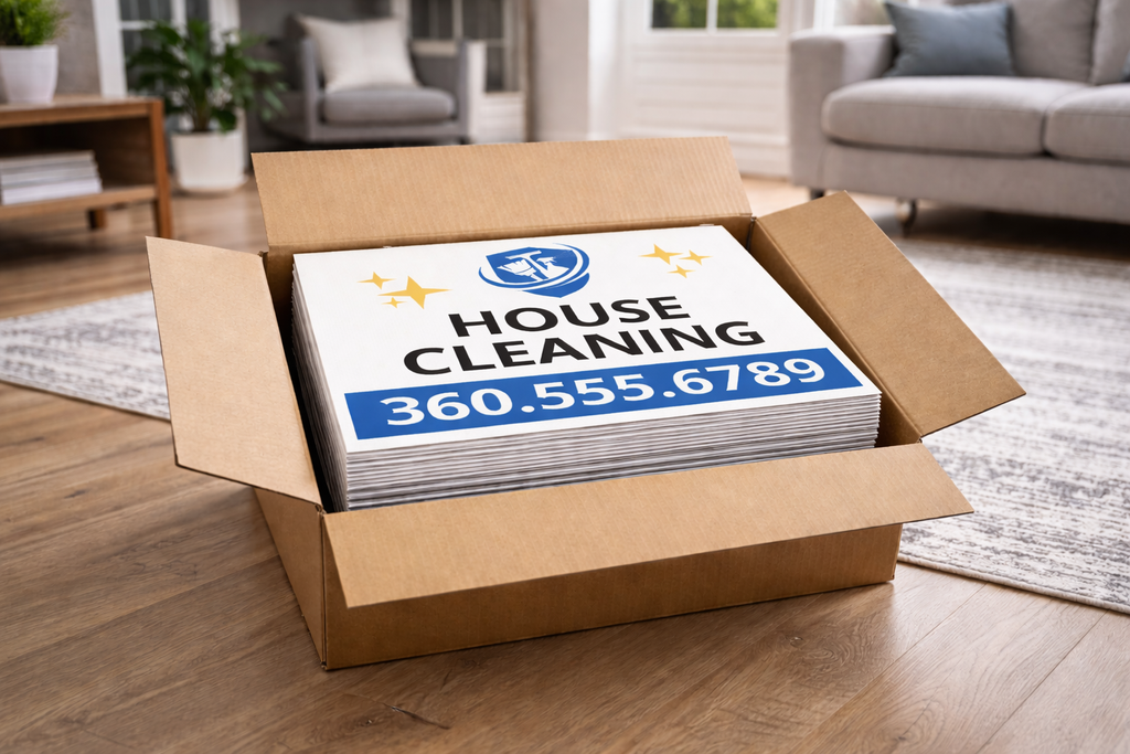 House Cleaning Maid Service Business Yard Signs