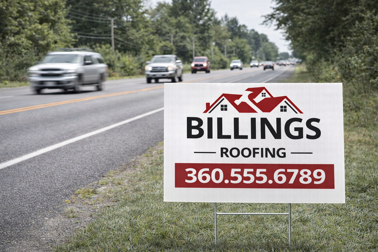 Roofing Contractor Yard Signs | Roof Repair