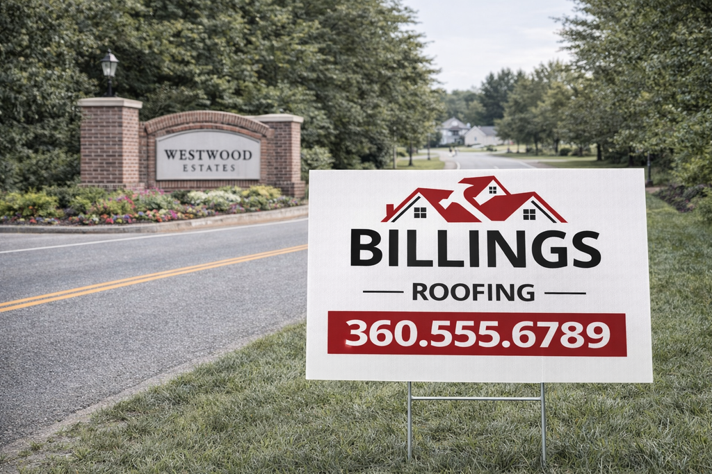 Roofing Contractor Yard Signs | Roof Repair