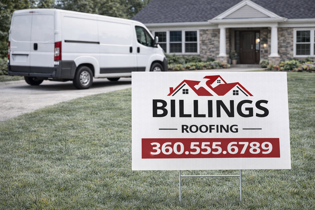 Roofing Contractor Yard Signs | Roof Repair
