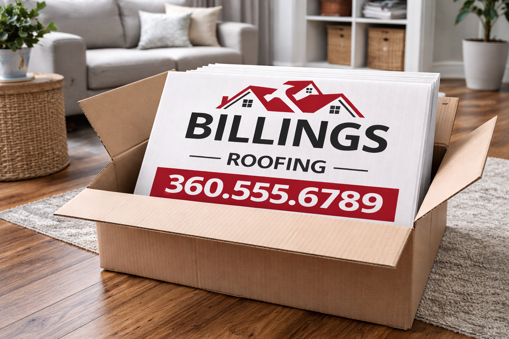Roofing Contractor Yard Signs | Roof Repair