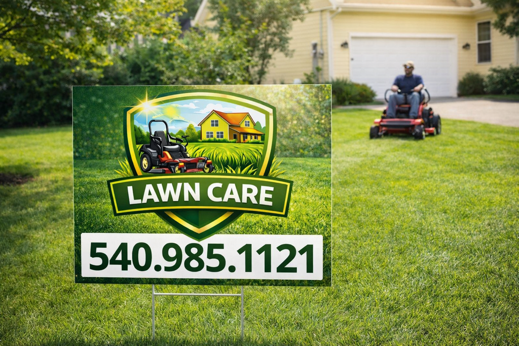 Lawn Care & Mowing Yard Signs