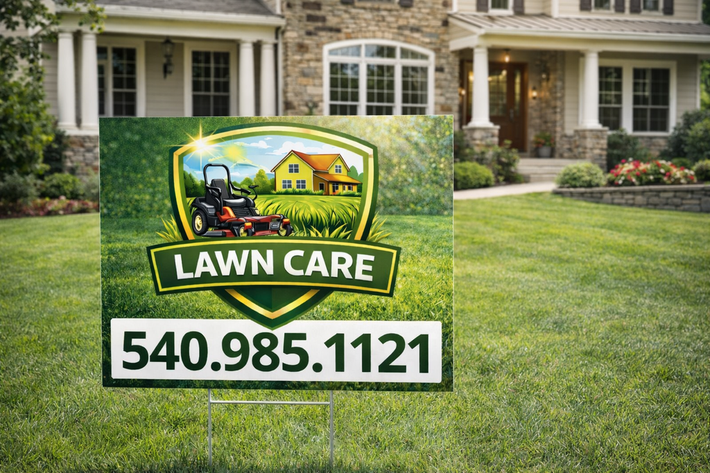 Lawn Care & Mowing Yard Signs