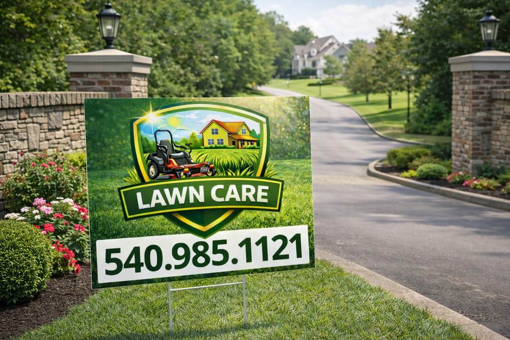 Lawn Care & Mowing Yard Signs