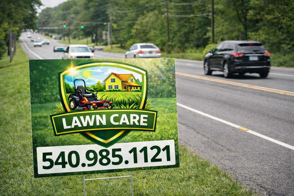 Lawn Care & Mowing Yard Signs