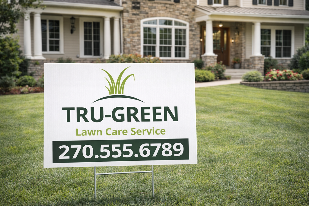 Lawn Care & Mowing Business Yard Signs