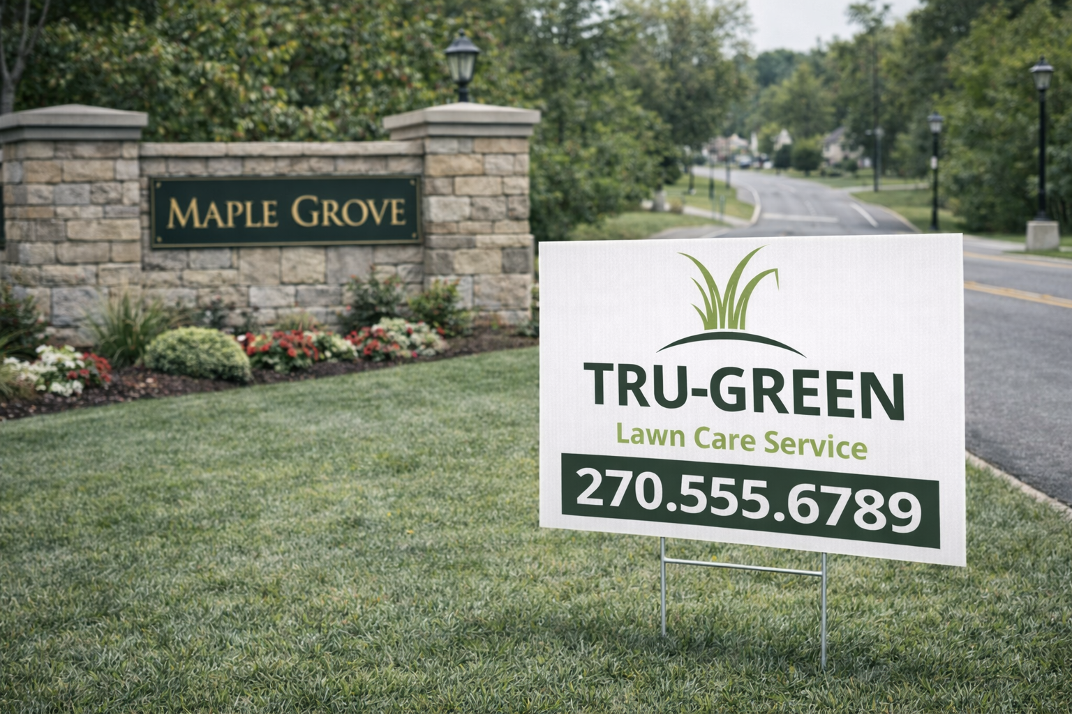 Lawn Care & Mowing Business Yard Signs