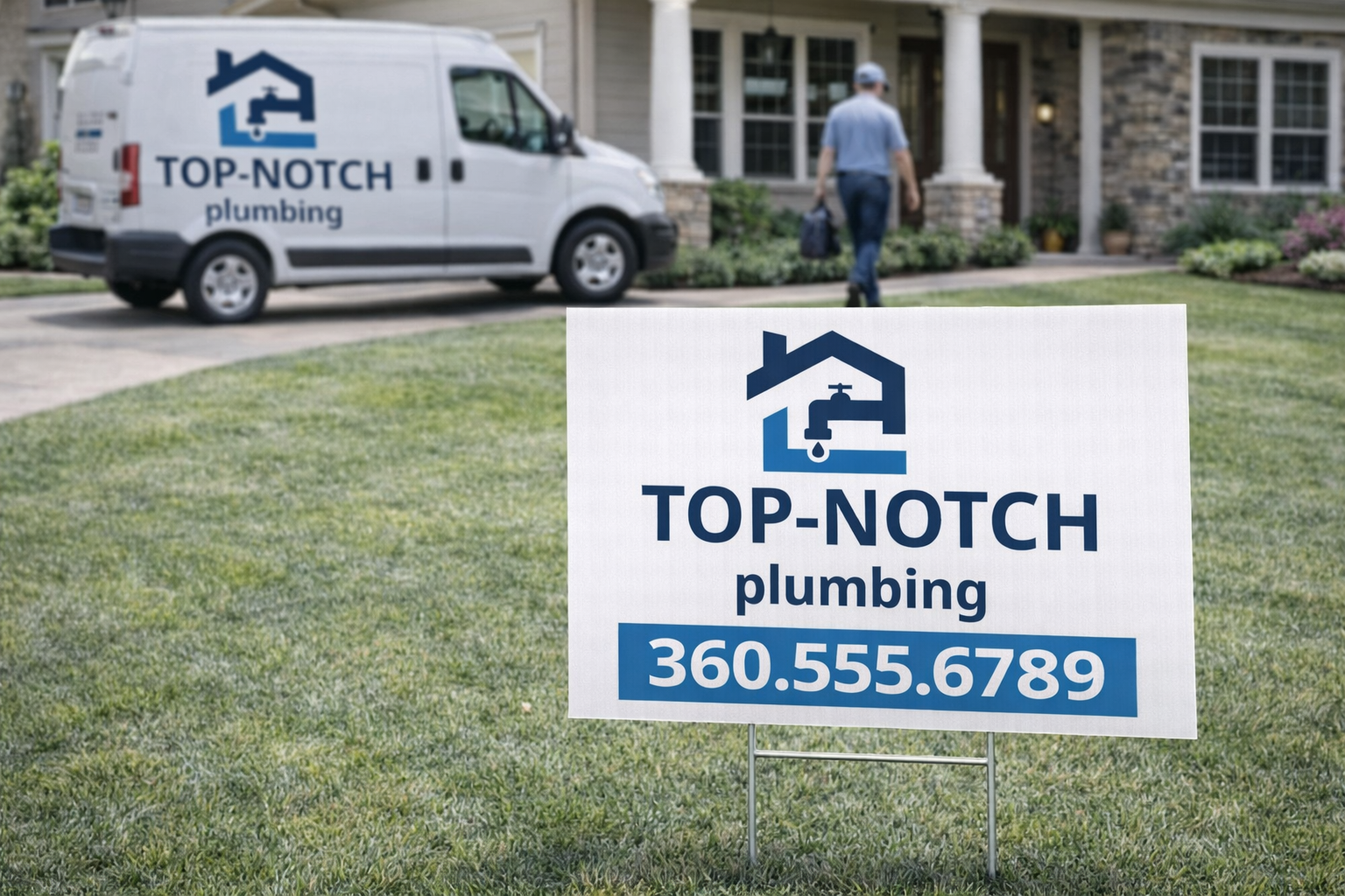 Plumbing Business Yard Signs