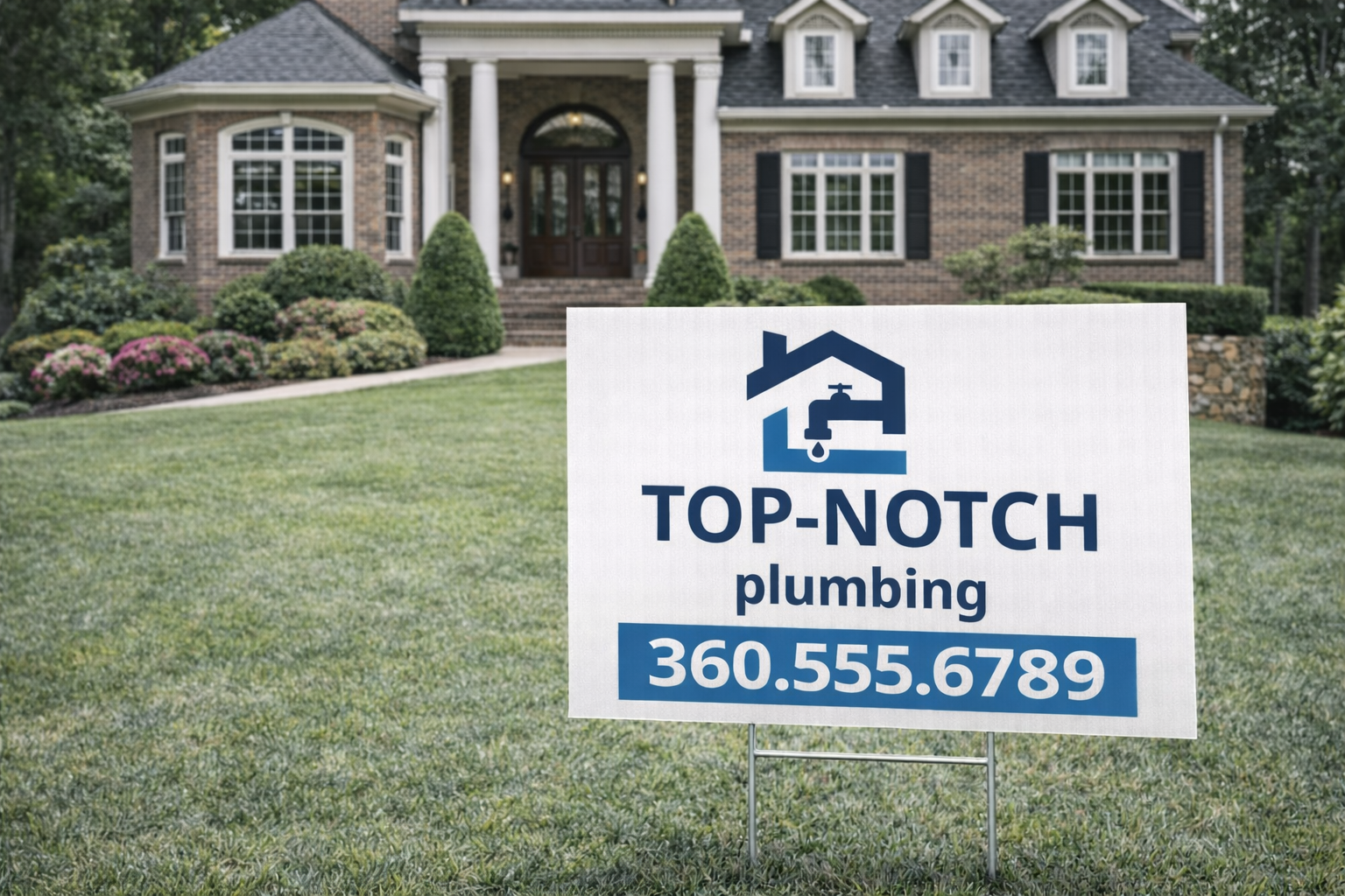 Plumbing Business Yard Signs