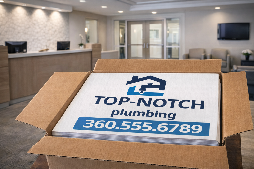 Plumbing Business Yard Signs