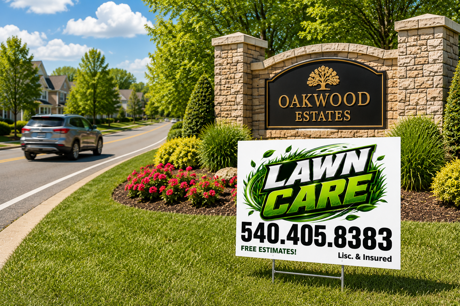 Lawn Care Mowing Service Business Yard Signs