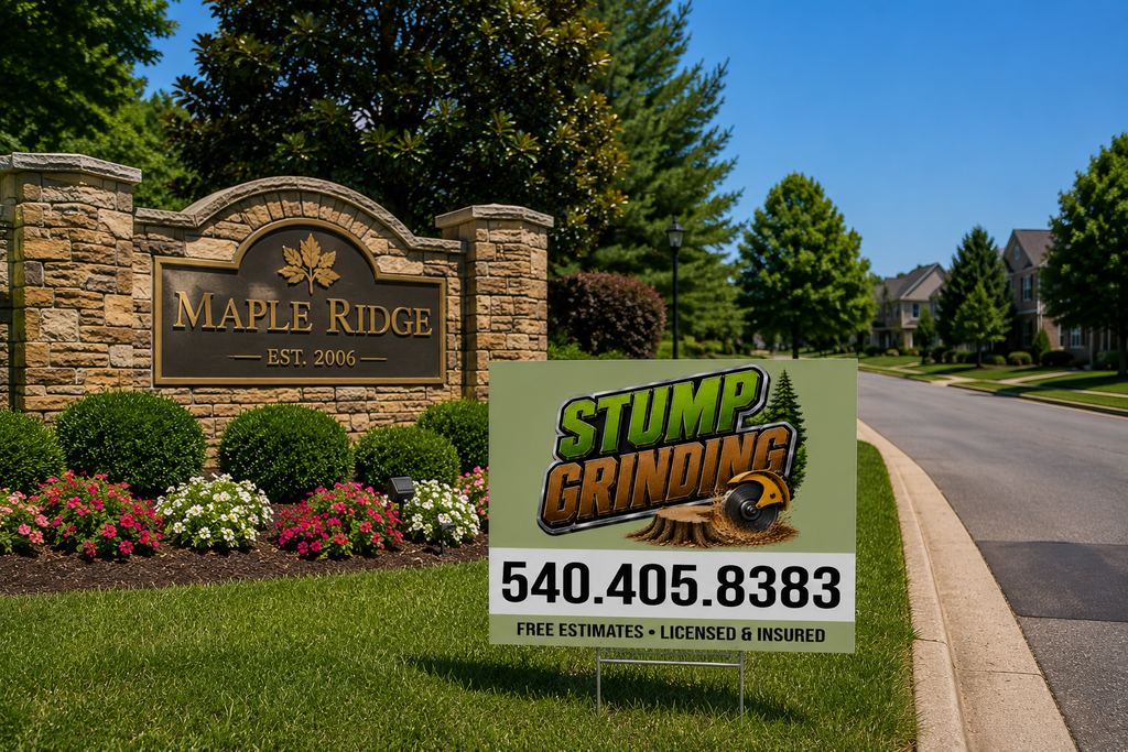 Professional Stump Grinding Business Yard Sign | GET LEADS NOW!