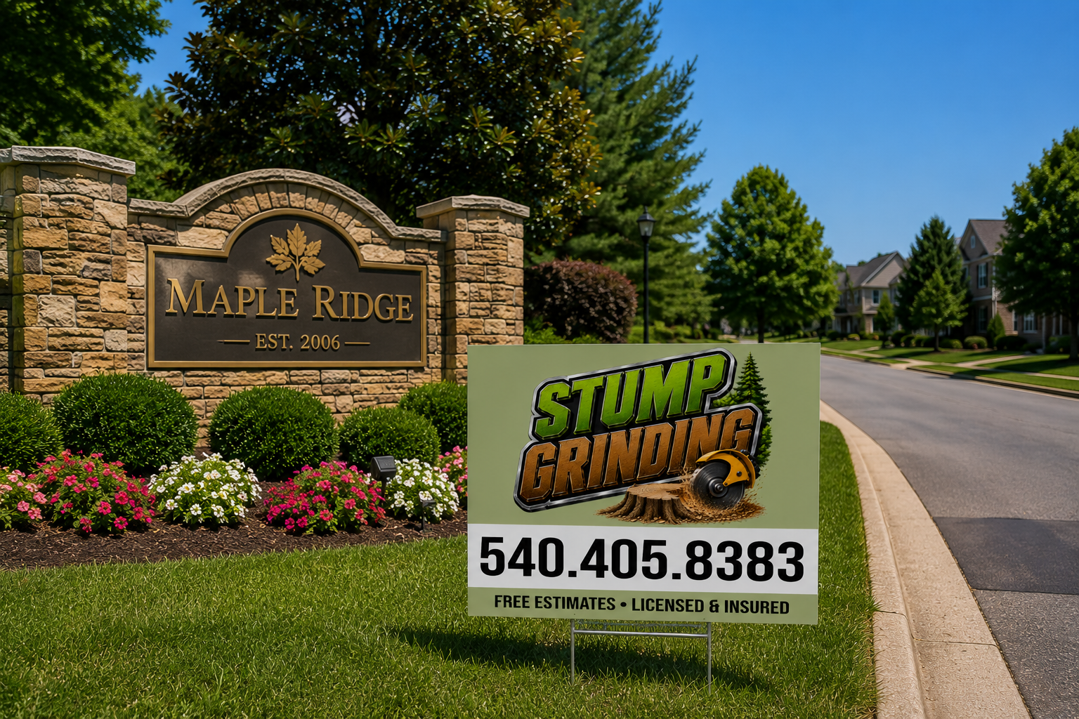 Professional Stump Grinding Business Yard Sign | GET LEADS NOW!