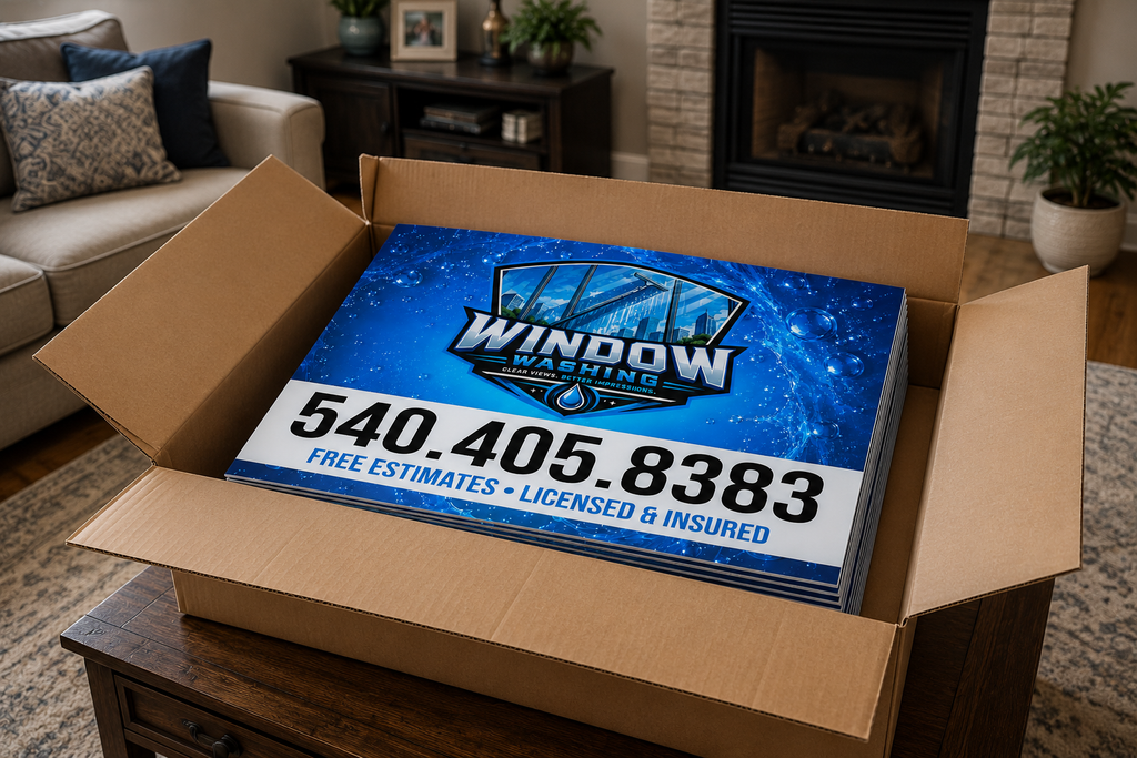 Window Cleaning Washing Yard Signs | Get Leads NOW!