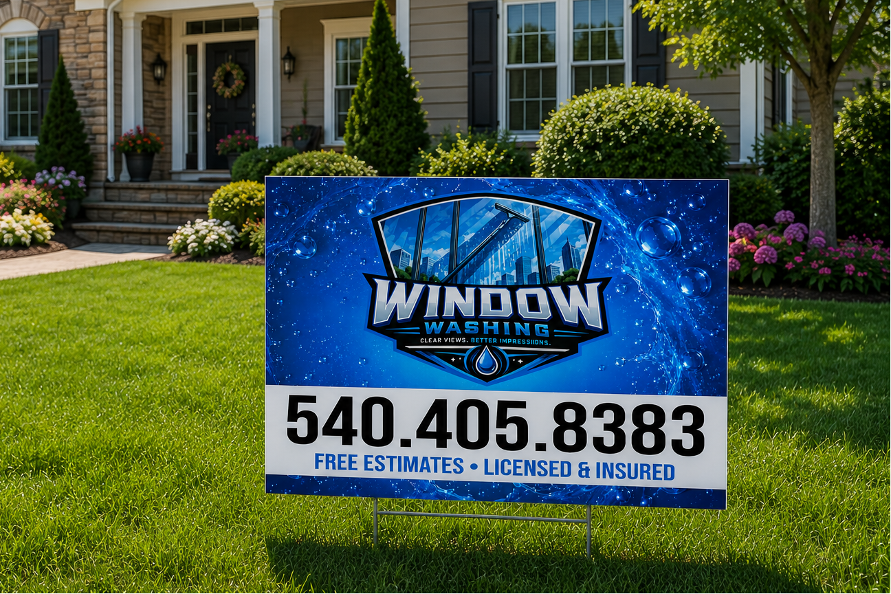 Window Cleaning Washing Yard Signs | Get Leads NOW!