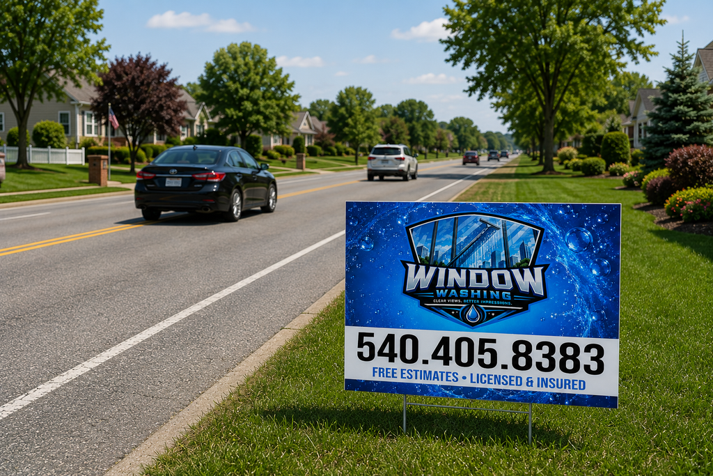 Window Cleaning Washing Yard Signs | Get Leads NOW!