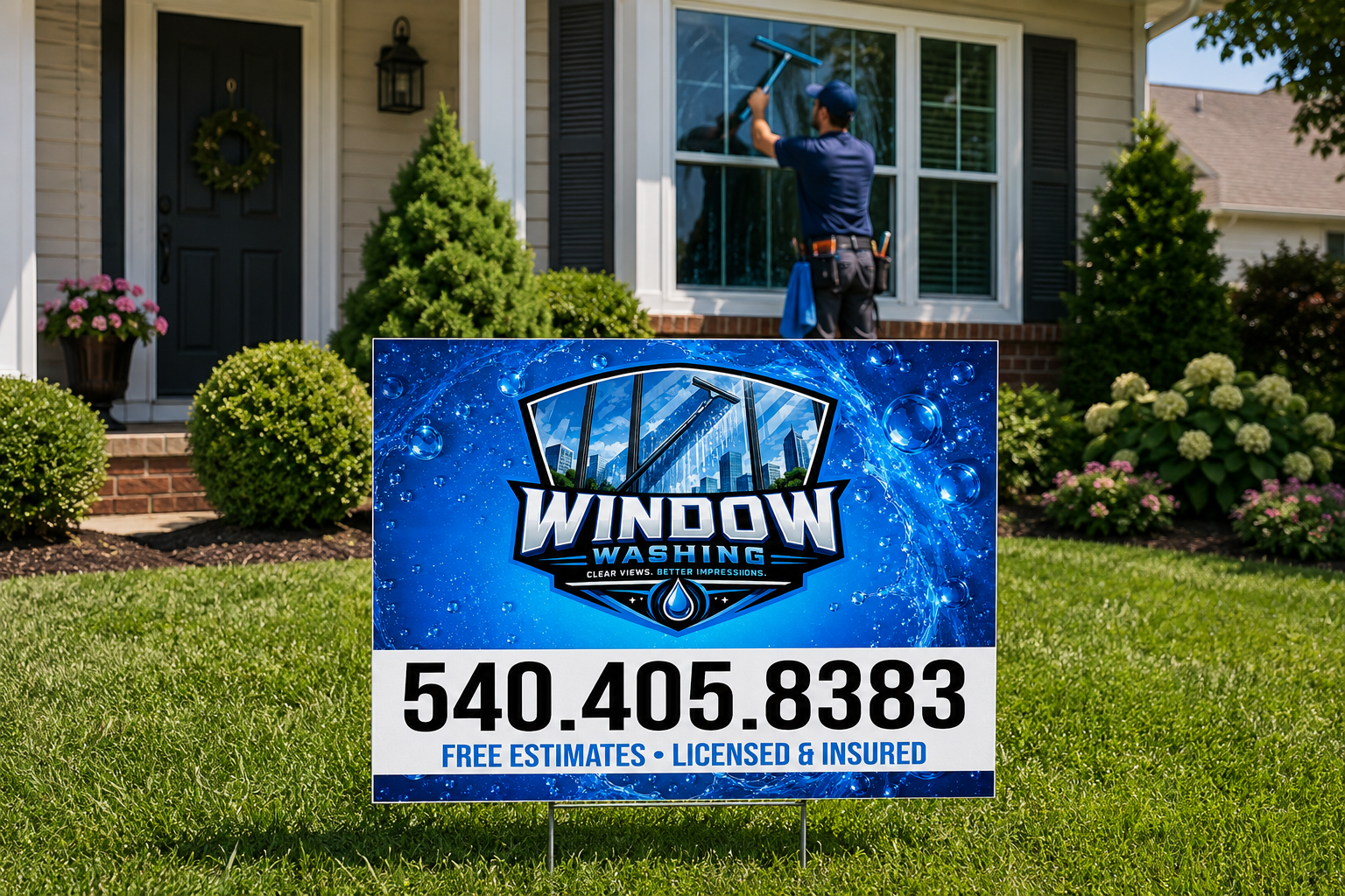 Window Cleaning Washing Yard Signs | Get Leads NOW!