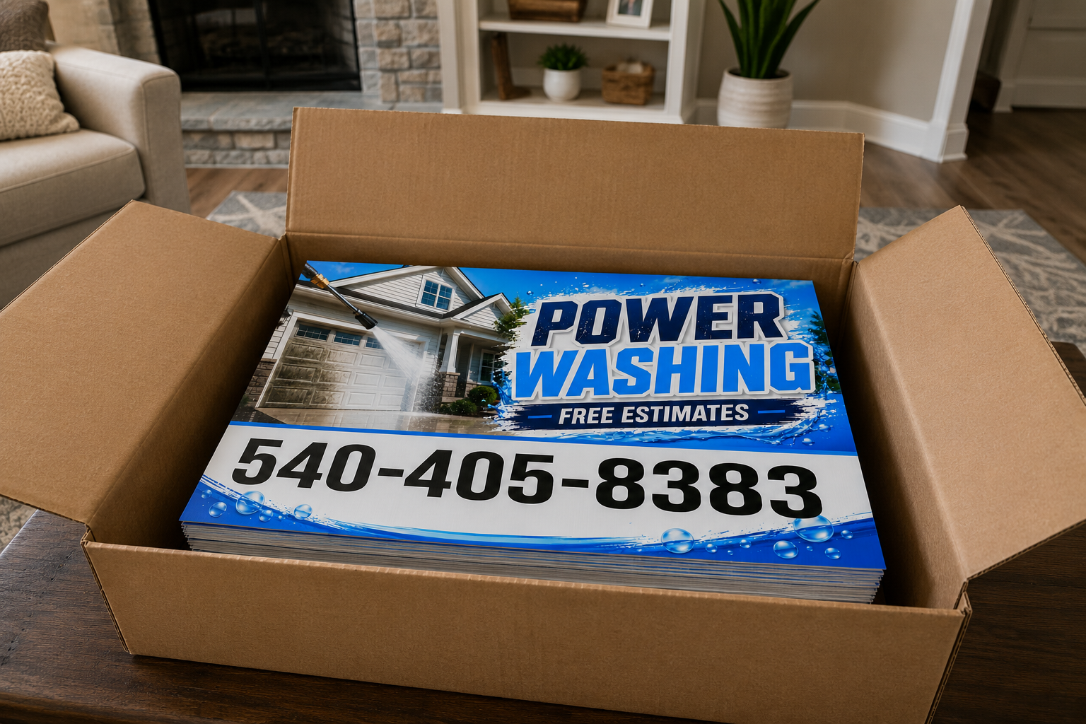 Pressure Washing Service Yard Sign | Soft House Washing  Signs