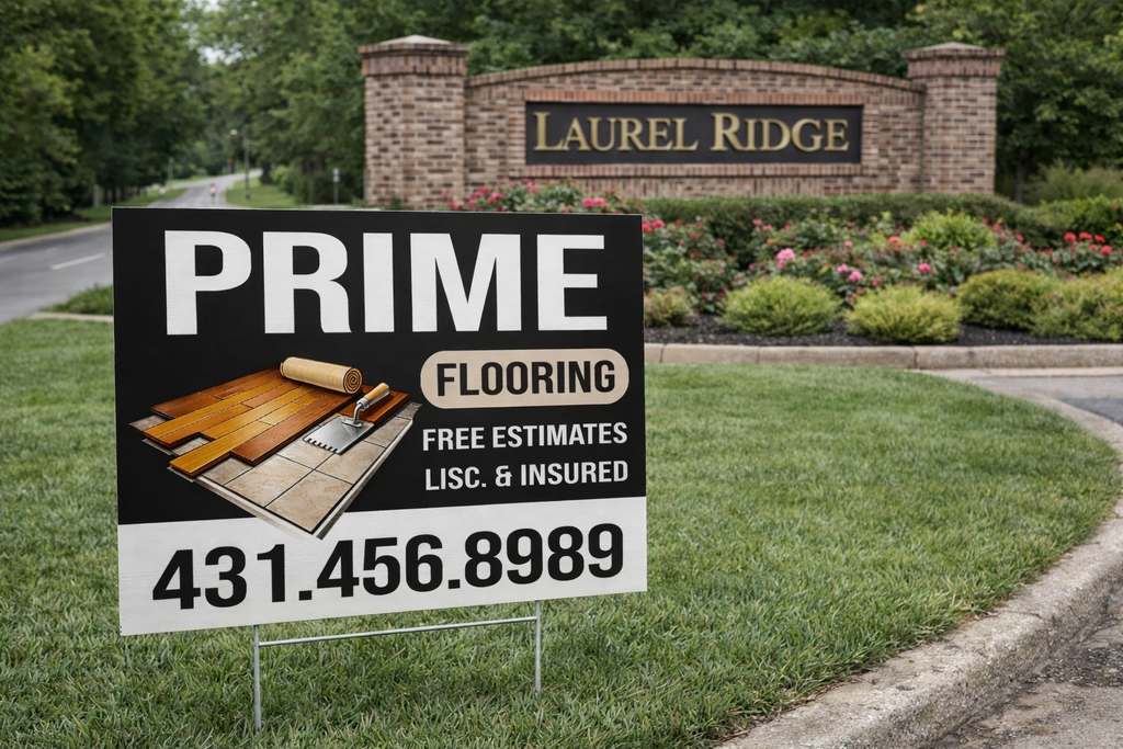 Flooring Business Contractor Yard Signs | Get Leads Now