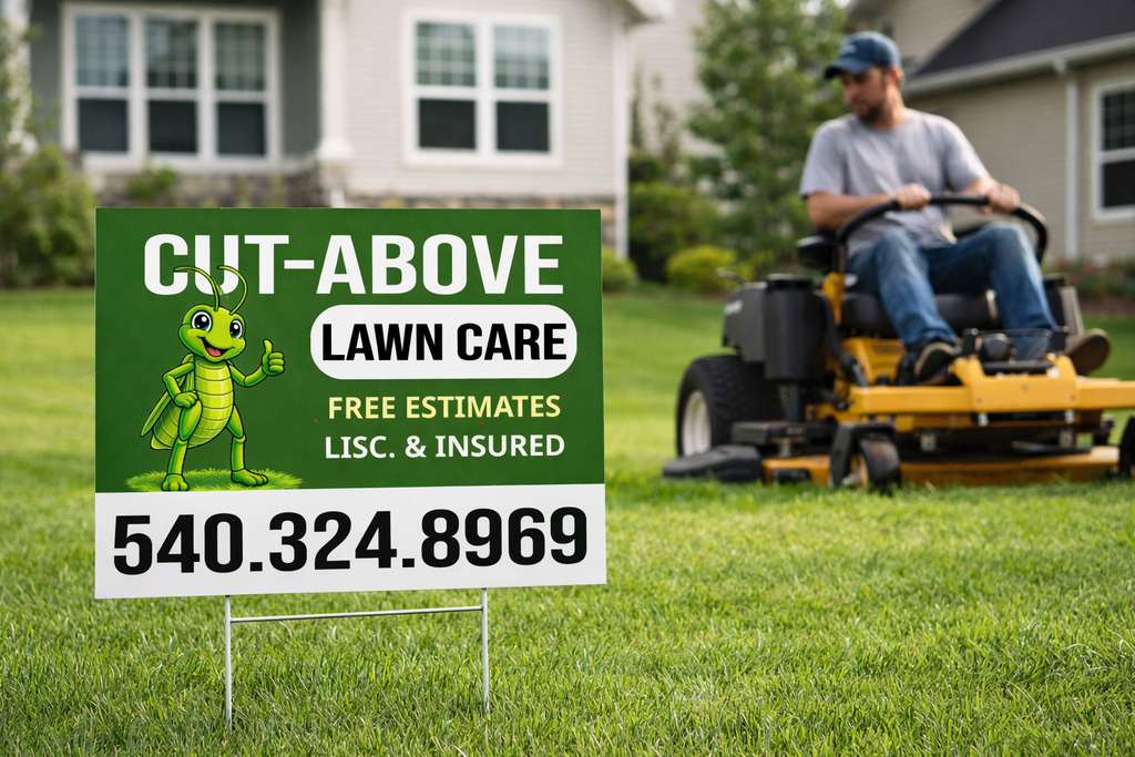 Lawn Care & Mowing Service Business Yard Signs | Drive Leads