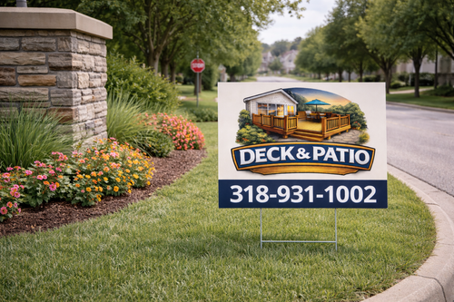 Deck and Patio Construction Contractor Yard Signs
