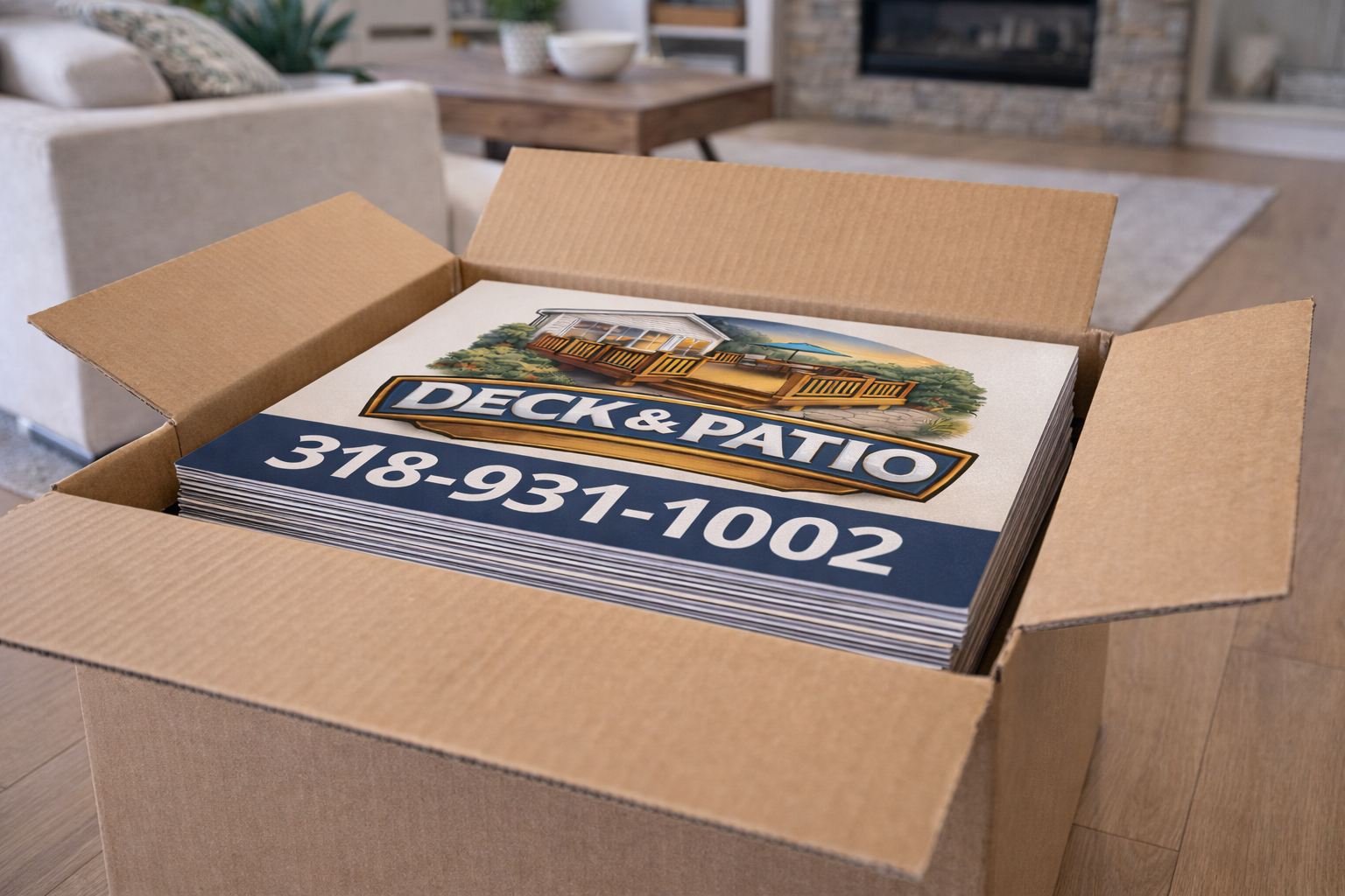 Deck and Patio Construction Contractor Yard Signs