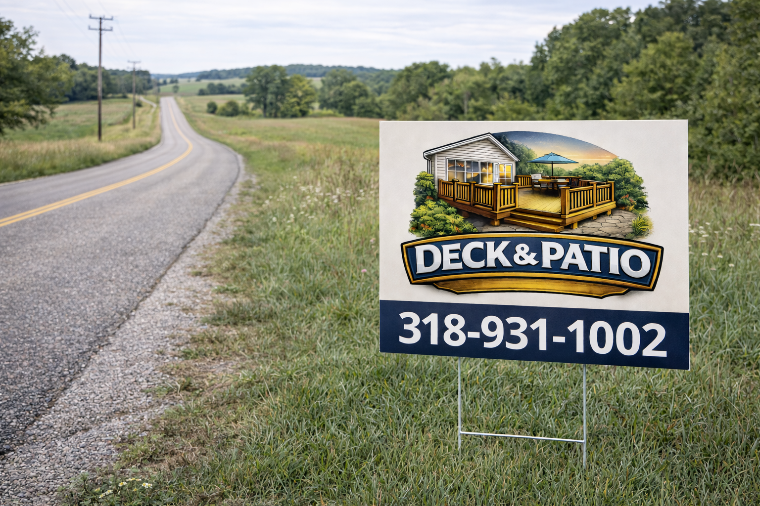 Deck and Patio Construction Contractor Yard Signs