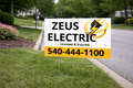 Electrician and Emergency Electrical Service Yard Signs