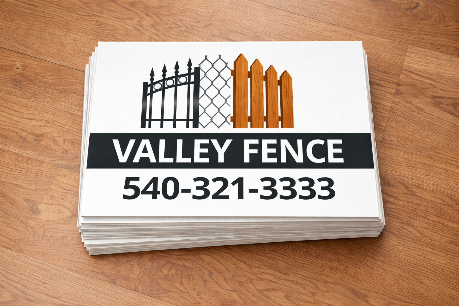 Fencing Contractor and Installation Yard Signs | Custom Designs Accepted
