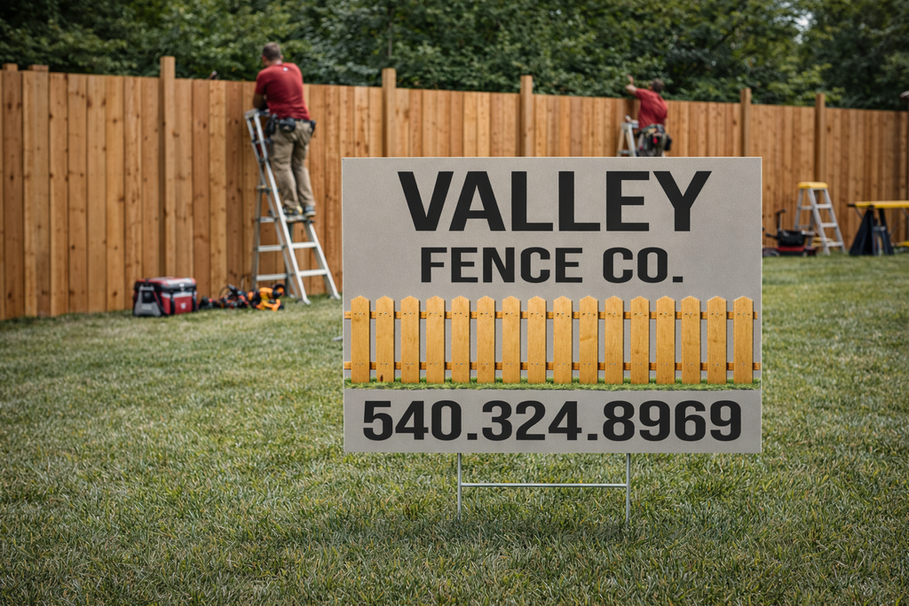 Fencing Contractor and Installation Business Yard Signs | GET LEADS NOW!