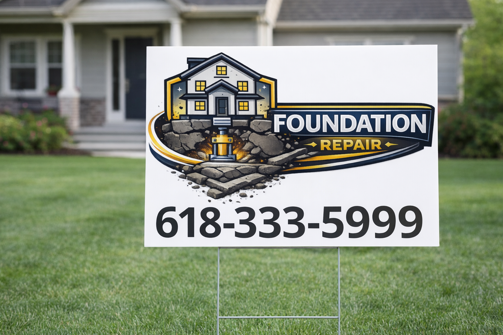 Foundation Repair and Structural Stabilization Yard Signs