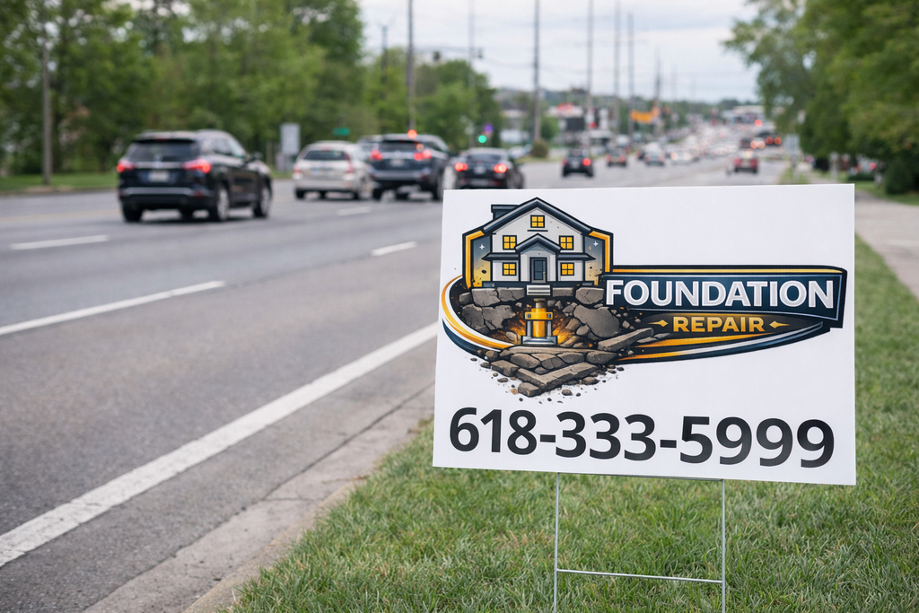 Foundation Repair and Structural Stabilization Yard Signs