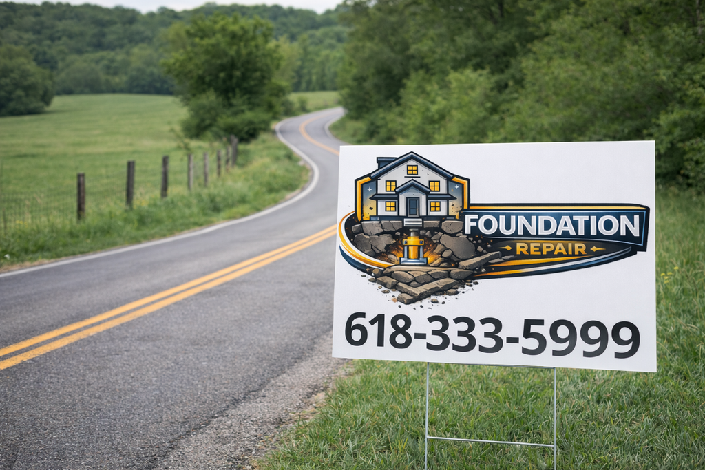 Foundation Repair and Structural Stabilization Yard Signs