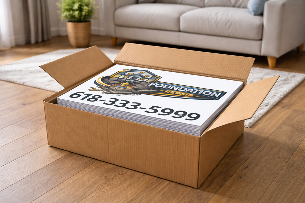 Foundation Repair and Structural Stabilization Yard Signs